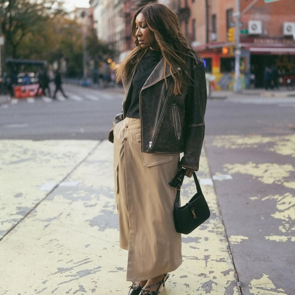 Cargo Tan Maxi Skirt
